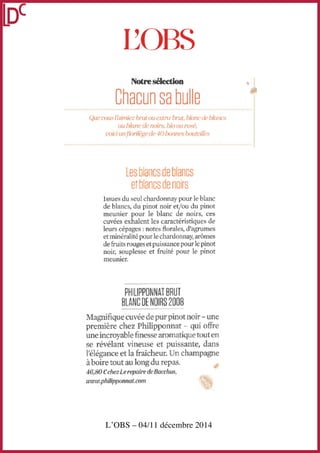 Revue de presse  decembre 2014