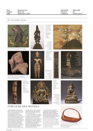 Pays : Royaume-Uni Périodicité : Bimestrielle
Support : Arts of Asia Diffusion : NC
Date : Septembre/Octobre 2015 Catégorie : Presse écrite
 