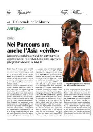 Pays : Royaume-Uni Périodicité : Trimestrielle
Support : HALI Diffusion : NC
Date : Septembre 2015 Catégorie : Presse écrite
 