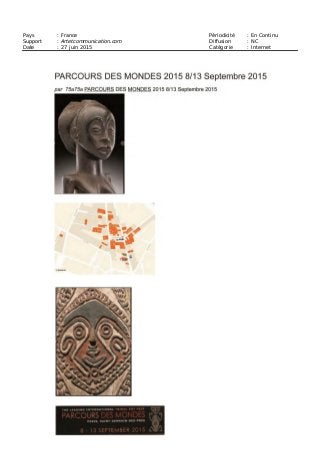 Pays : France Périodicité : En Continu
Support : Artsdaustralie.com Diffusion : NC
Date : 23 juin 2015 Catégorie : Internet
 