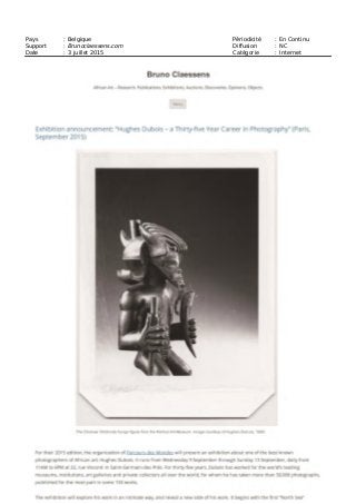 Pays : France Périodicité : En Continu
Support : Artetcommunication.com Diffusion : NC
Date : 27 juin 2015 Catégorie : Internet
 