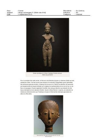 Pays : France Périodicité : En Continu
Support : Blogs.votreargent.fr (Robin des Arts) Diffusion : NC
Date : 4 septembre 2015 Catégorie : Internet
 