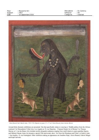 Pays : Royaume-Uni Périodicité : En Continu
Support : HALI Diffusion : NC
Date : 10 septembre 2015 Catégorie : Internet
 