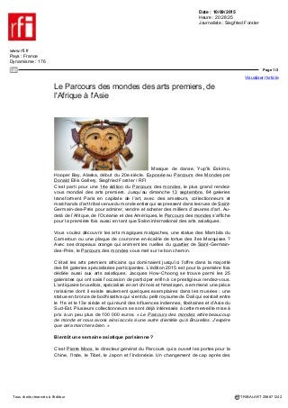 Pays : France Périodicité : En Continu
Support : Artetcommunication.com Diffusion : NC
Date : 10 septembre 2015 Catégorie : Internet
 