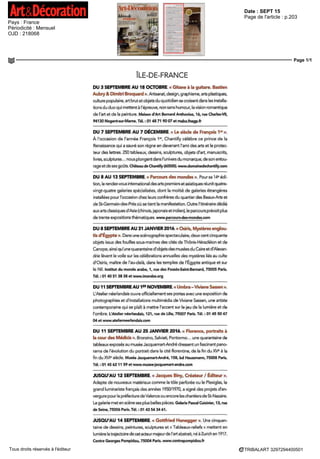 Date : SEPT 15
Pays : France
Périodicité : Mensuel
Page de l'article : p.50-57
Journaliste : Daniel Cagnolati
Page 4/8
TRIBALART 9117994400509Tous droits réservés à l'éditeur
A Sac à bételrituel Region de Rende, est de
Sumba, Indonésie, début du XXe siecle Chez
Serge Le Guennan
A Paire de «chevilleres» en
laiton de femme lbo, Nigeria
Les chevillieresfaisaient la
fiertédesfemmesde notables
Chez Serge Le Guennan
passage a l'âge adulte (notamment pour
les masques africains) «En Afrique,
dans les annee*, 197
0, on ne trouvait déjà
presque plus neil, sauf parfois en faisant
de Iarcheologie», explique le marchand
Rn revanche, a la iiiême epoque,
notre explorateur a encore accompli
de nombreuses decouvertes dans des
contrées de l'Asie du Sud Est, dans des
îles de l'Indonésie et des Philippines
Unmarchéd'initiés,pas
deriches
Les faux ne manquent pas Li notion
même dc faux revel ici une connotation
particulière «C'est un objet fait non
pour un usage local, man pour être
vendu a des gens de passage, dam le
but de tromper donc», remarque le
specialiste II devient de plus en plus
difficile de reperer ces faux,
^ Figure
d'esprit
d'ancêtre
Abelam,
en bois
XIXe siecle,
Papouasie-
Nouvelle-
Gumee
Galerie Michael
Hamson
«7000 C»
C'est, selon Serge Le Guennan, le
prix du ticket d entree dans les arts
tribaux, la somme approximative
pour acquerir «un bel objet»
Si Jean-Yves Coue confirme ce
prix, il explique cependant qu à
500 euros, on trouve de|a «un objet
intéressant»
L'AVIS DU MARCHAND
r
«En Polynésie française,
il y a peu de choses, mais
elles sont très anciennes.»
Jean-YvesCouéestmarchandà
Nantes,specialistedel'Oceanie,
duPacifiqueetdeMadagascar
Vous semblezfier de votre expositionà ('occasion du
Parcoursdesmondes2015àParis.Pourquoi7
Cest la premiere foisqu un marchand presente une
exposition thématique sur Madagascar J'expose des
objets de 200 à 5000 euros, des choses simples, maîs
vraies
Partez-vousàMadagascaroudanslePacifiquepour
chercher des objets ?
Non J'en chine partout en Europe Mêmesijeme
déplace régulièrement dans le Pacifique ou a
Madagascar, ie n acheté pas sur place lin y a plus
guère de choses depuis la fin des annees 1950 Les
objets des peuples du Pacifique sont dans nos pays
La Polynesie française et la NouveUe-Caledonie
constituent-ellesaussidesgisementsintéressants ?
Je m'intéresse aussi a I Oceane, à la Nouvelle-
Calédonie, à l'Australie, a la Nouvelle-Zélande
(les Maoris) En Polynesie française, il y apeu de
choses, maîs elles sont tres anciennes En outre,
elles n'ontpas eté copiées, car elles proviennent de
sociétes disparues dont il ne subsiste plus personne
pour realiser des reproductions, des ob/ets de
remplacement
Constatez-vousundésirdeseréapproprierleur
patrimoinechezlespeuplesduPacifique?
Non, pas vraiment Cependant, ils manifestent un
regain d intérêt pour leurs anciennes cultures en
sculptant de nouvelles oeuvres notamment
Larelationmarchand- collectionneurest-elle
vraiment importante pour les arts tribaux ~>
Oui,toutàfait Lemarchand(cueunrôleessentiel.
Entre eux, la confiance doits 'établir D'ailleurs quand
une personne se retire de la collection, il arrive
qu elle revende ses pieces aux antiquaires qu'elle a
fréquentés depuis des annees Des liens se tissent.
Rien a voiravecles encheres
 