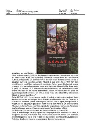 Pays : France Périodicité : En Continu
Support : Détoursdesmondes.typepad.fr Diffusion : NC
Date : 17 septembre 2015 Catégorie : Internet
 