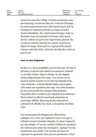 Pays : Suisse Périodicité : En Continu
Support : Bilan.ch Diffusion : NC
Date : 19 septembre 2015 Catégorie : Internet
 