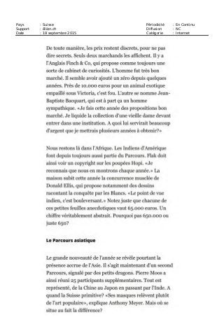 Pays : Suisse Périodicité : En Continu
Support : Bilan.ch Diffusion : NC
Date : 19 septembre 2015 Catégorie : Internet
 