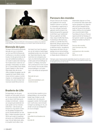 Date : 04/17 SEPT 15
Pays : France
Périodicité : Bimensuel
Page de l'article : p.29
Journaliste : Marie Potard
Page 1/2
TRIBALART 7614015400507Tous droits réservés à l'éditeur
Salons Marché de l'art
ENTRETI.EN ROBERT VALLOIS, président d'honneur du Parcours des mondes
« Pierre Moos a réussi à imposer l'art contemporain d'Afrique »
Robert Vallois. e Galènevote.
DAntiquaire spécialisé dans
l'Art déco, Robert Vallois
s'est peu à peu impliqué dans
l'art africain contemporain bé-
ninois. Très dynamique dans
ce domaine, le Parcours des
mondes en a fait son président
d'honneur.
Pourquoi avoir accepté d'être
président d'honneur de la
lit* édition du Parcours des
mondes?
Je participe au Parcours des
mondes depuis 2011. Le concept,
unique à Paris dans cette spécia-
lité - Paris Tribal n'en a que la
copie - est formidable, car il fait
venir du monde dans les gale-
ries. Ce genre de manifestation
implique que les galeries soient
concentrées comme c'est aussi
le cas à Bruxelles (Bruneaf), car
à New York, une telle foire à ciel
ouvert n'est pas envisageable, les
galeries étant trop éclatées dans
laville. EtauxÉtats-Unis,iln'ya
pas la notion du flâneur, comme
enFrance.LagalerieValloisestla
seule à exposer de l'art contem
porain d'Afrique dans le quar-
tier. Au début, les participants
n'étaient pas très enthousiastes
à l'idée de s'ouvrir à l'art contem
porain. Ça n'apasété facile, mais
Pierre Moos a réussi à imposer
son choix. Ainsi, si le Parcours
des mondes est l'apanage de l'art
africain ancien, il commence à
s'étendre à l'art africain contem-
porain.
Quel est votre rôle en tant que
président d'honneur ?
Je n'en ai aucune idée. Nous
verrons le soir du vernissage. Si
les gens attendent un discours
formel, ils n'en auront pas. Mais
il va y avoir des surprises.
Pourquoi vous intéressez-vous
à l'art contemporain africain et
en particulier à celui du Bénin ?
Je m'intéresse à l'art contempo-
rain africain depuis une dizaine
d'années. Je ne veux pas m'en-
fermer dans une bulle. J'ai été
 