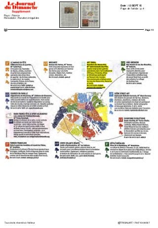 Date : 10 SEPT 15
Pays : France
Périodicité : Hebdomadaire
OJD : 383570
Page de l'article : p.131
Journaliste : Judith Benhamou-
Huet
Page 1/1
TRIBALART 5751415400507Tous droits réservés à l'éditeur
TENDANCESMARCHÉ DE L'ART
propo
ENCHÈRES ET GALERIES par Judith Benharnou-Huet
Paris, où prime le primitif
C
ertes,ellenerespectepaslescanonsdebeautédecedébutdeXXIe
siècle.Oui,
ses seins tombent. Oui, ses dents ne donnent pas envie de l'embrasser. Mais
cette dame originaire du Cameroun représente une vénérable ancêtre Fang
Mabea sculptée dans le bois au XIXe
siècle. Et, malgré son physique apparemment
ingrat, elle a reçu de nombreux hommages d'amateurs, dont celui d'un des plus
grands spécialistes du genre, Jacques Kerchache, qui est à l'origine de l'entrée des
arts premiers au Louvre. Elle a un temps fait partie de sa collection. Aujourd'hui,
elle est proposée par le marchand Bernard Dulon pour plus de 5 millions d'euros
dans le cadre de la manifestation annuelle phare parisienne « Le parcours des
mondes».L'opérationconsacréeauxartsditsprimitifsattiredepuis2001lafinefleur
des spécialistes du genre dans le quartier de Saint-Germain-
des-PrésautourdelaruedesBeaux-Arts;81 marchands
oposent jusqu'à ce week end des arts anciens d'ail-
leurs dans une ambiance informelle.
Jusqu'au 13 septembre, Paris,
www.parcours-des-mondes.com.
Bal costume
Pour qui a le goût
du travestissement,
liquidation par lots
de chapeaux du
MoyenAge,robesdela
Renaissanceetautres
costumes appartenant
àRégifilm, sociétéde
location d'accessoires
pour le cinéma.
Une offre
pléthorique. Pas
d'estimations.
Les io et 11 sep-
tembre,Paris,
www.ader-
paris.jr.
Opération treize dons
Treize artistes ont fait don d'une
œuvre pour financer la recherche
dans le domaine des maladies
génétiques. Ils appartiennent
principalement à l'écurie
de la galerie Kamel Mennour,
coorganisatrice de la vente.
(MG
Le parfum
d'une époque
Parmi les 44 lots qui ap-
partenaient au fondateur
duBonMarché,Artistide
Boucicaut,unobjet
comme les aimaient
ses contemporains et les frères
Goncourt, un brûle-parfum d'époque
Qianlong estimé 5 DOO euros.
Le 16 septembre, Paris, www.tajan.com.
Cherchez le Boucher
Glenn Brown (né en 1966) est
une star de la scène anglaise de l'art,
peintre figuratif à tendances morbides
qui figure dans les collections de
plusieurs grands musées comme
le Centre Pompidou. Ses nouveaux
dessins, qui jouent avec les
superpositions et sont inspirés de
l'histoire de l'art, sont proposés par
MaxHetzler.Commecelui-ci,qui
s'inspire d'une œuvre de Boucher.
A partir de 70 DOO dollars.
Jusqu'au xo octobre, Paris,
www.maxhetzler.com.
Lors des mêmes enchères sont
proposés sans estimation des lots
encore plus conceptuels, comme
le privilège de monter sur scène avec
l'humoriste Gad Elmaleh. En photo :
un néon de l'artiste très politique
AlfredoJaarestimé30DOOeuros.
Le ID septembre,
www.kamelmennour.com.
 