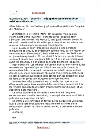 Revue de presse 07/04/2010