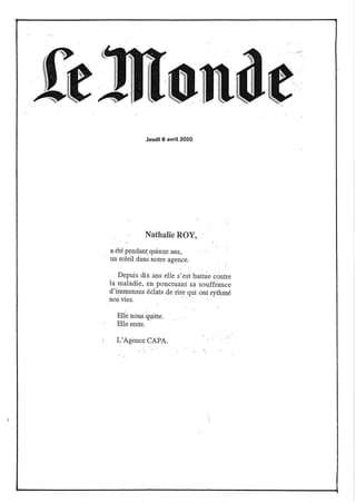 Revue de presse 07/04/2010