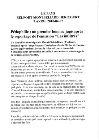 Revue de presse 07/04/2010