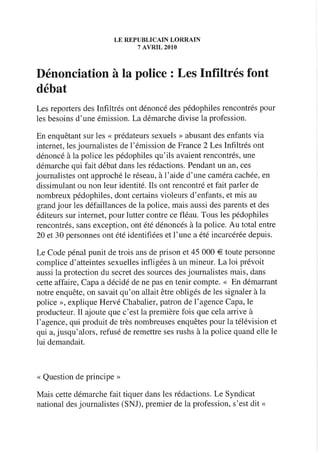 Revue de presse 07/04/2010