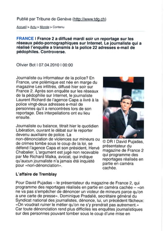 Revue de presse 07/04/2010