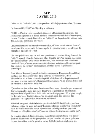 Revue de presse 07/04/2010