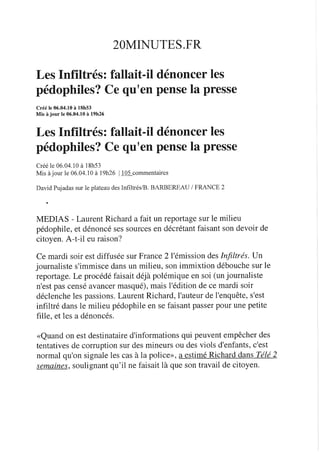 Revue de presse 07/04/2010