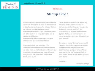 4ème édition 














#JFD16
Newsletter du 10 mars 2016
 