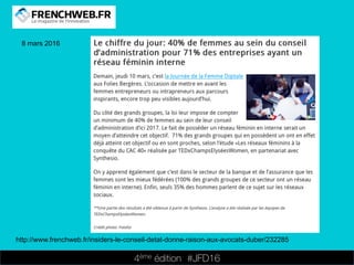 4ème édition 














#JFD16
8 mars 2016
http://www.frenchweb.fr/insiders-le-conseil-detat-donne-raison-aux-avocats-duber/232285
 