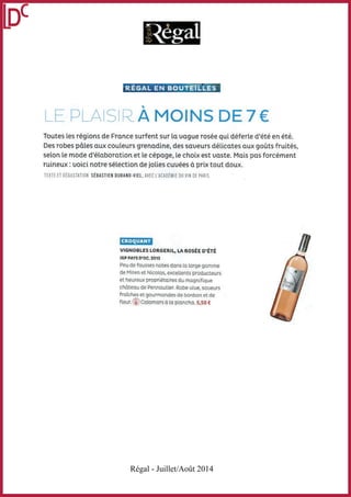 Régal - Juillet/Août 2014
 