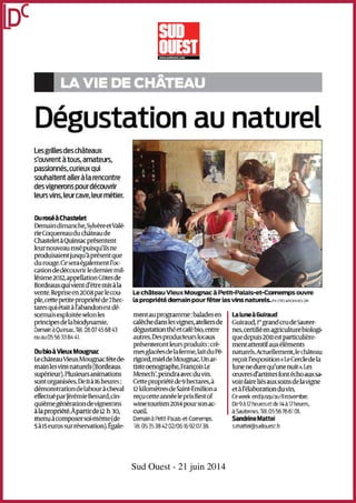 Sud Ouest - 21 juin 2014
 
