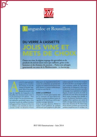 RVF HS Oenotourisme - Juin 2014
 
