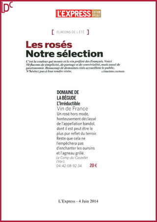 L’Express - 4 Juin 2014
 