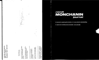 Revue monchanin vol.xii,no 1, cahier 62