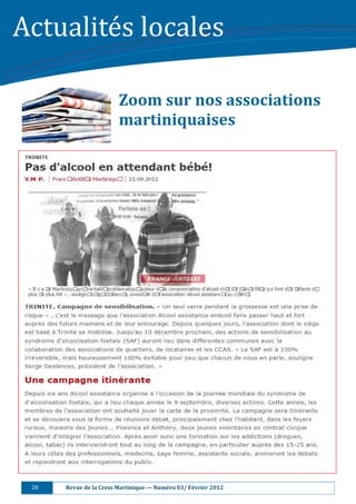 Actualité s	locales		

                                    Zoom	sur	nos	associations	
                                    martiniquaises	




 28																					Revue	de	la	Cress	Martinique	—	Numéro	03/	Février	2012	
 