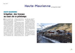 18
5 mai 2017
Haute-Maurienne Le Dauphiné Libéré
Travaux de novembre 2016 - Lanslebourg
 
