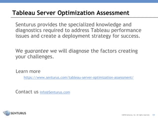 Revving Tableau Server Performance: Performance Degradation Causes and ...