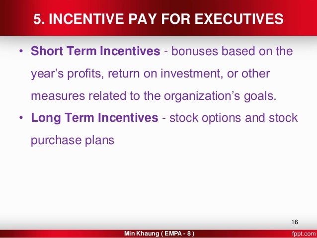 Long term incentive plan stock options