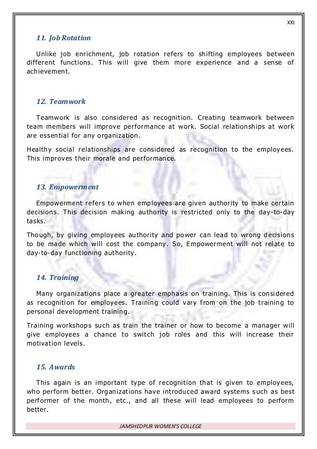 Rewards & recognition