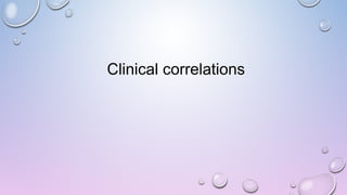 Clinical correlations
 