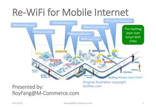 Re-WiFi for Mobile Internet
Presented by:
RoyFang@M-Commerce.com
2017/4/16 RoyFang@M-Commerce.com 1
 