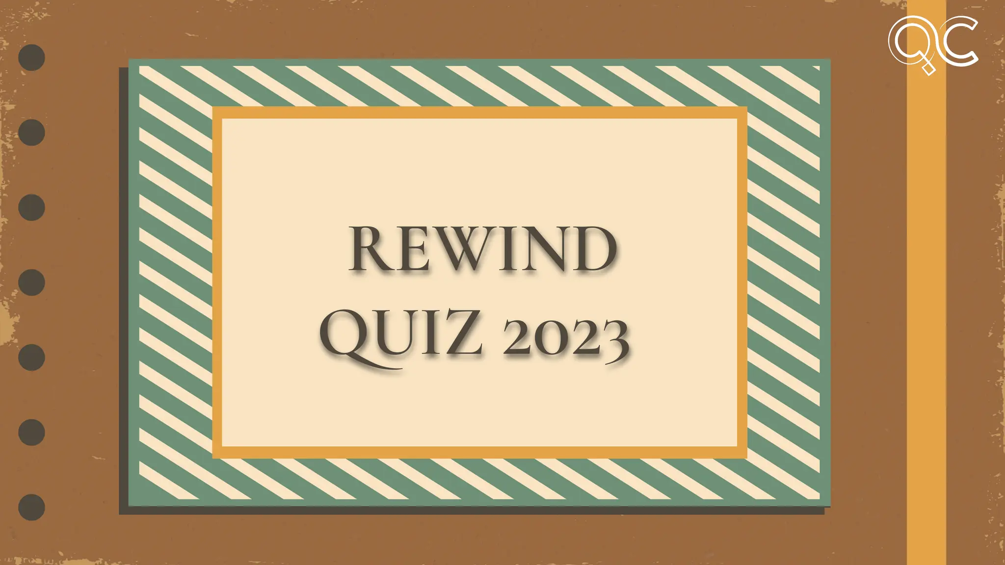 Rewind Quiz 2024, Quiz Club NITW (2023 Edition) PPT