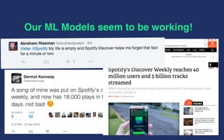 Our ML Models seem to be working!
 