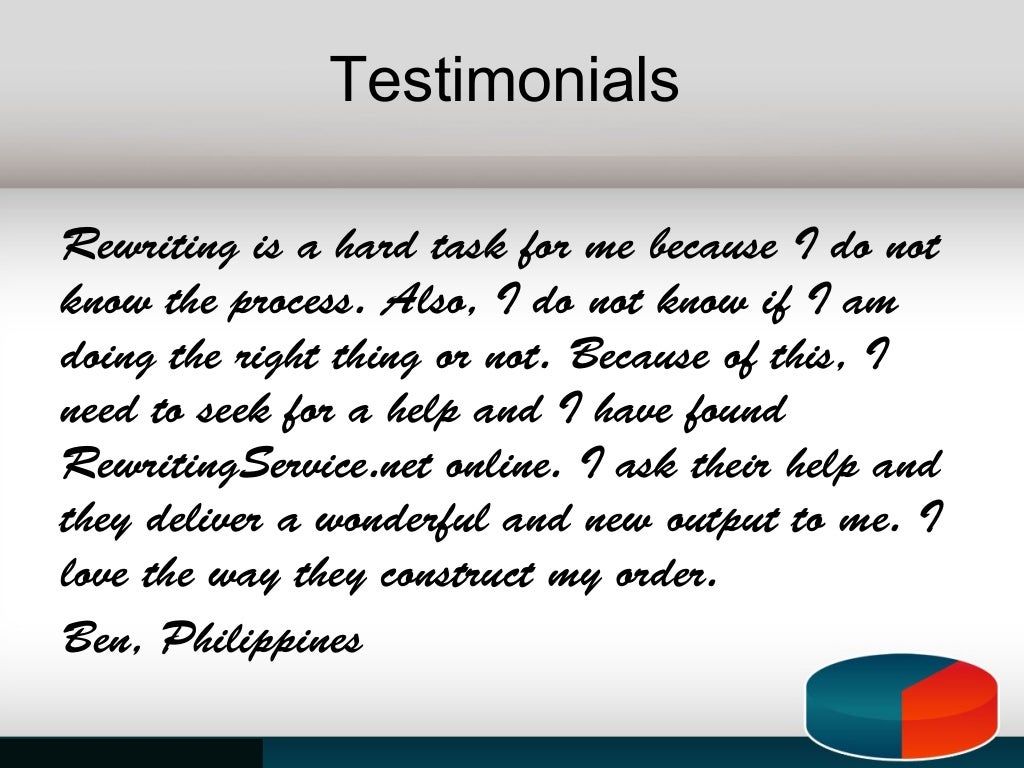 Professional rewrite picture