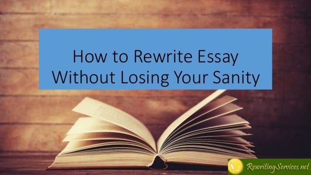 rewrite essay
