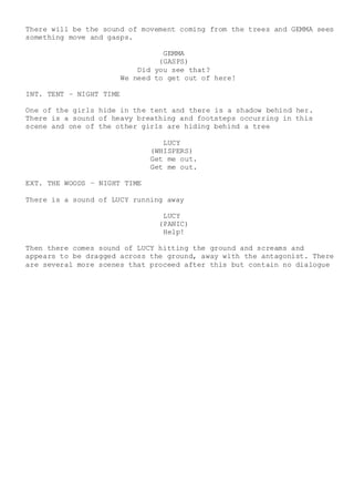 Re written script - research and planning | DOCX | Screenwriting ...