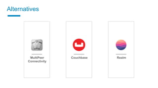MultiPeer
Connectivity
Couchbase Realm
Alternatives
 