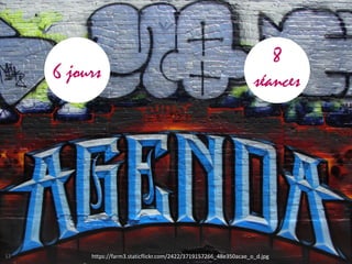 12 https://farm3.staticflickr.com/2422/3719157266_48e350acae_o_d.jpg
6 jours
8  
séances
 