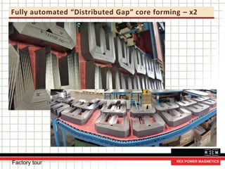 Fully automated “Distributed Gap” core forming – x2
Factory tour
 