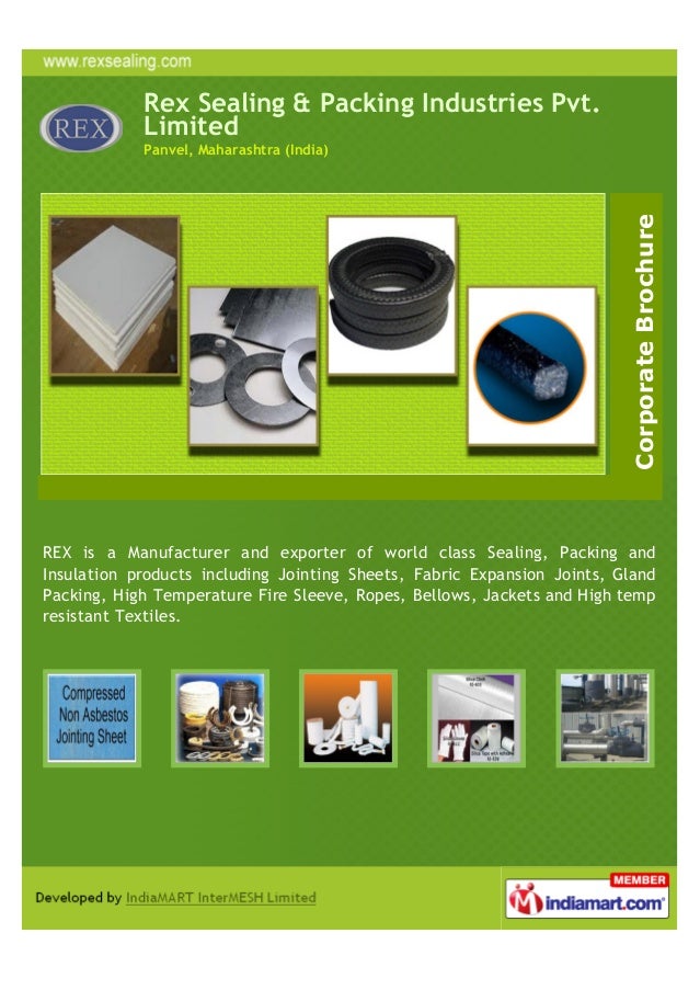Rex Sealing & Packing Industries, Panvel, Packaging Materials