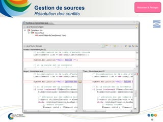 19
Gestion de sources
Résolution des conflits
 