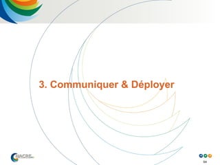 64
3. Communiquer & Déployer
 