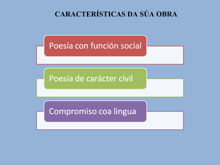 CARACTERÍSTICAS DA SÚA OBRA 
 