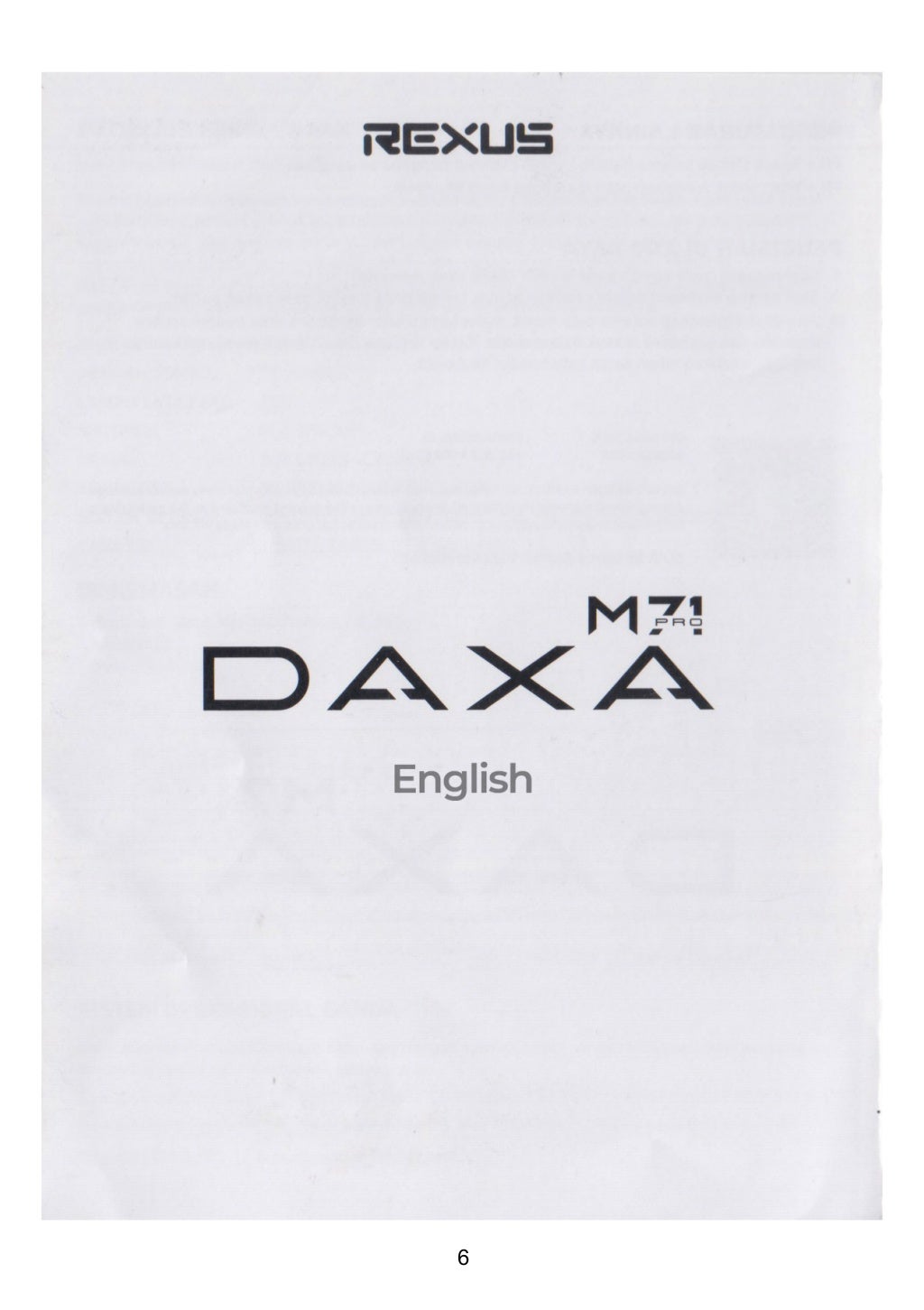 Rexus Daxa M71 Pro User Guide