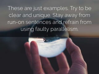 (Online) Thesis Statement Ch. 9 Writing a Review