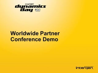 Worldwide Partner
Conference Demo
 